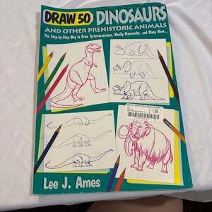 I Can Draw Dinosaurs by Terry Longhurst Paperback Step-by-Step Drawing Book
